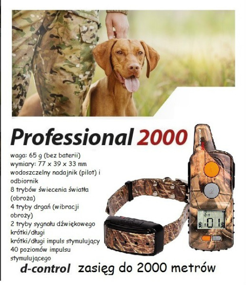 elektroniczna obroża profesional 2000 elektroniczna obroża profesional 2000