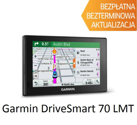 Garmin DriveSmart 70 LMT - Bezterminowa subskrypcja map Garmin DriveSmart 70 LMT - Bezterminowa subskrypcja map