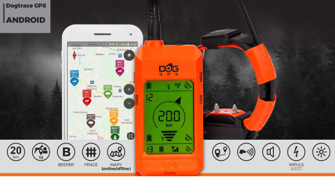 GPS dla psa GPS Dogtrace DOG GPS X30T z modułem treningowym GPS dla psa GPS Dogtrace DOG GPS X30T z modułem treningowym